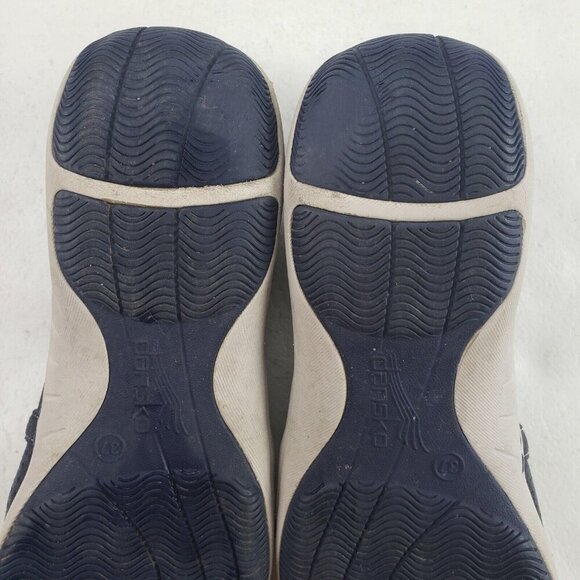 Dansko Halle Suede Slip On Shoe Womens 6.5 7 37 Blue Perforated Comfort Flat - Picture 11 of 11